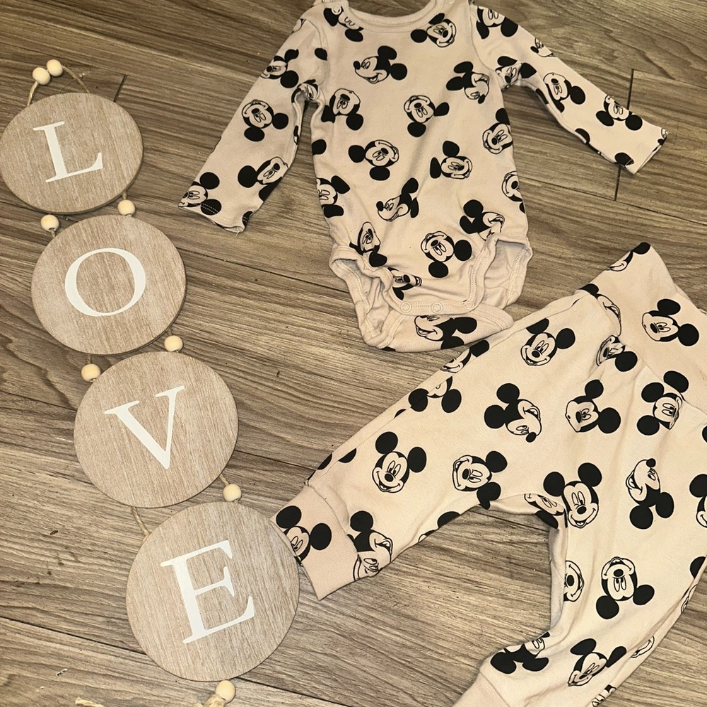 H&M Organic Cotton Polka Dot Baby Outfit
